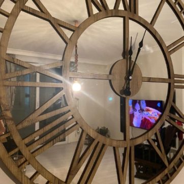 Wooden Acrylic Clock01