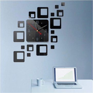 acrylic square clock