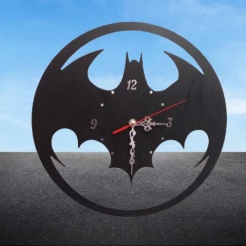 BATMAN Wall Clock – Design 2 | Wooden Superhero Clock