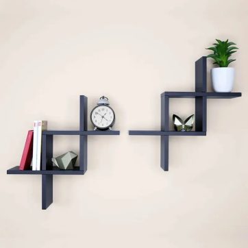 criss cross wall shelves