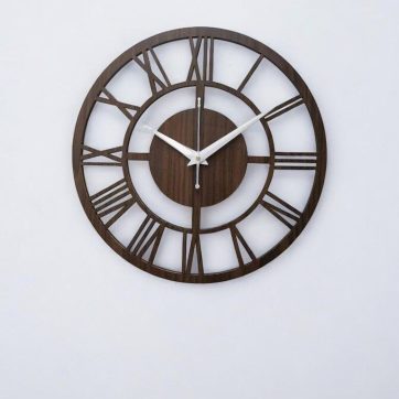 laser-cut-stylish-wood-wall clock